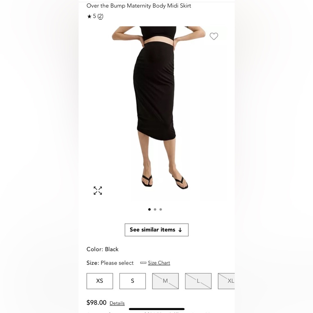 Hatch Maternity Midi Skirt - image 7